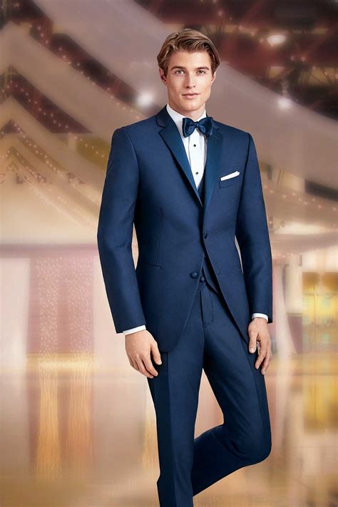 navy blue tuxedo for prom.